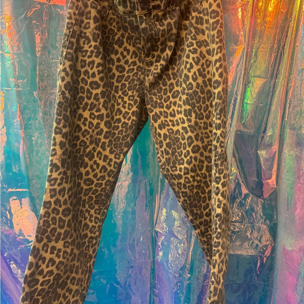 TORRID Leopard Print Skinny Jeans